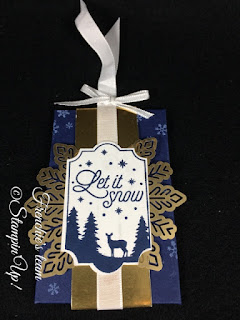 Frenchie's Team, Gift Card Holder, Stampin'Up!, Merry Little Labels