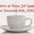 Work-at-Home Job Leads for the Week of December 16th, 2013