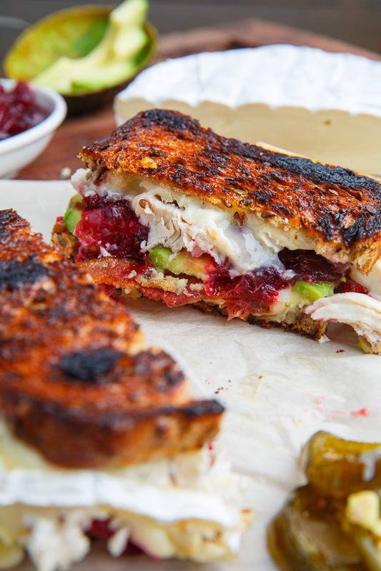 Cranberry and Brie Turkey Grilled Cheese with Avocado and Bacon Cranberry and Brie Turkey Grilled Cheese with Avocado and Bacon