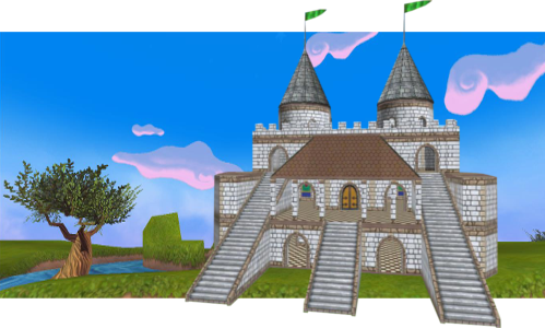 castle with blocks