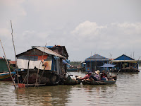 Tonle Sap lake boats
