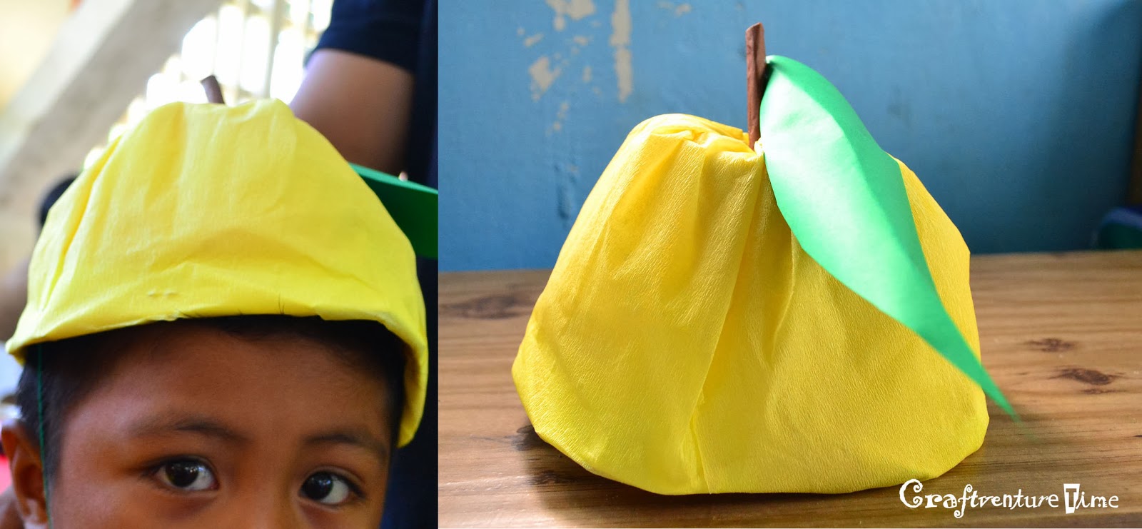 Craftventure Time DIY Fruit and Veggies Hats from Paper Boat, Part II