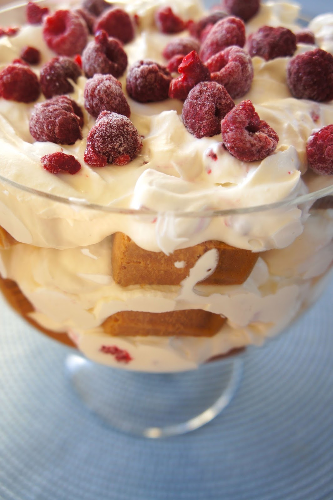 Savory Sweet and Satisfying Trés Leche Trifle with Raspberries