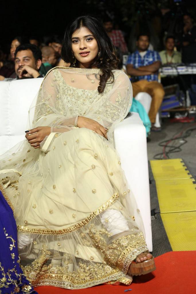 Actress Hebah Patel Stills In Green Dress At Audio Launch