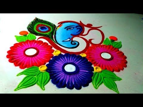 simple and easy rangoli designs with dots for home