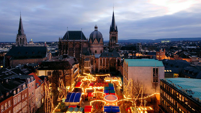 The Aachen market is a relative newcomer to the Christkindlmarkt scene and didn't open until 1973. Photo: Courtesy of German Christmas Market.Org.UK. Unauthorized use is prohibited.
