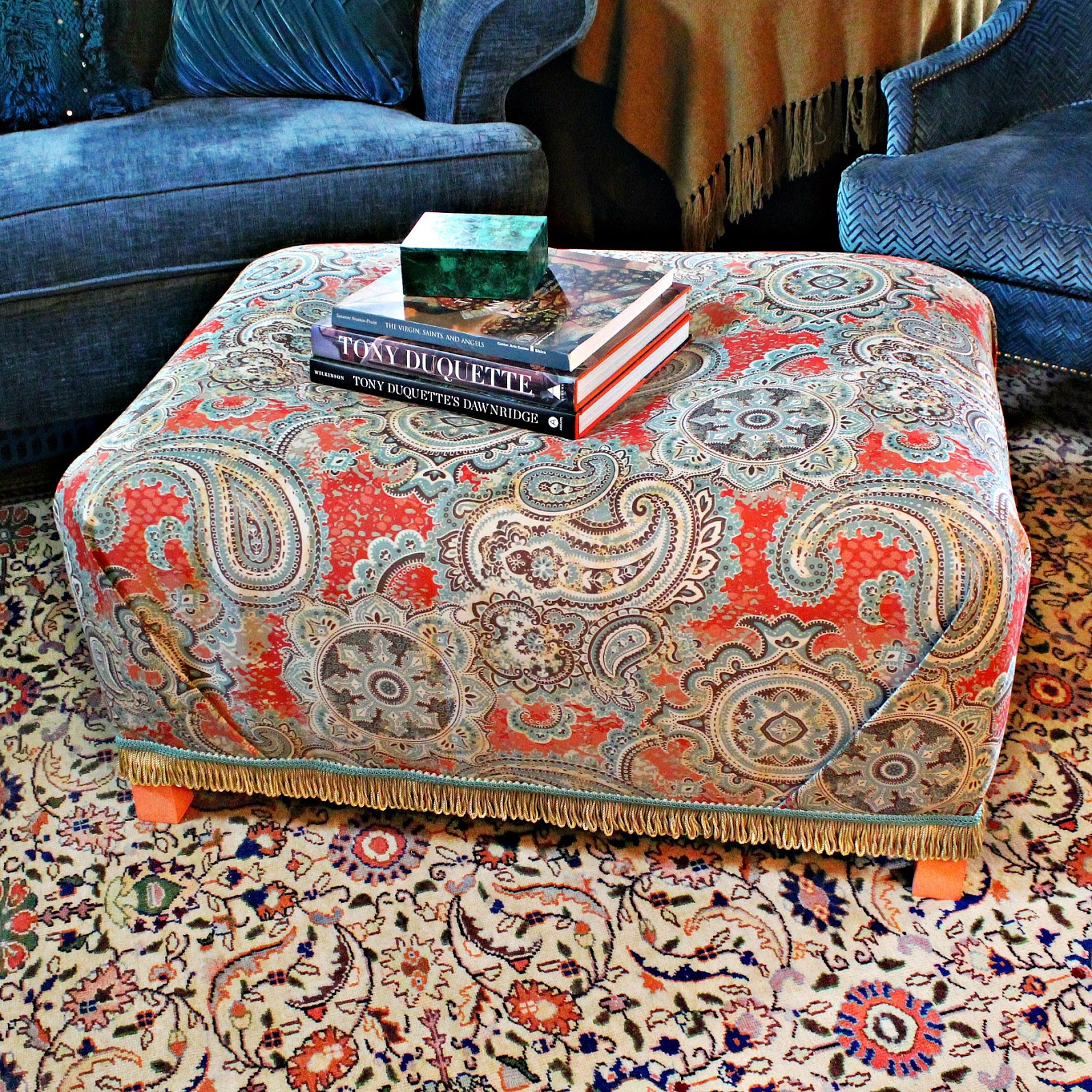 Mark Montano Boho Ottoman Makeover