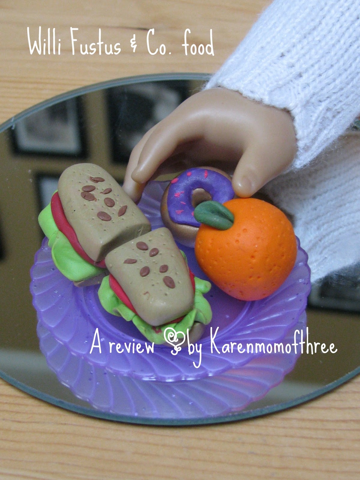 Karen Mom of Three's Craft Blog Etsy doll food from Willi Fustus & Co