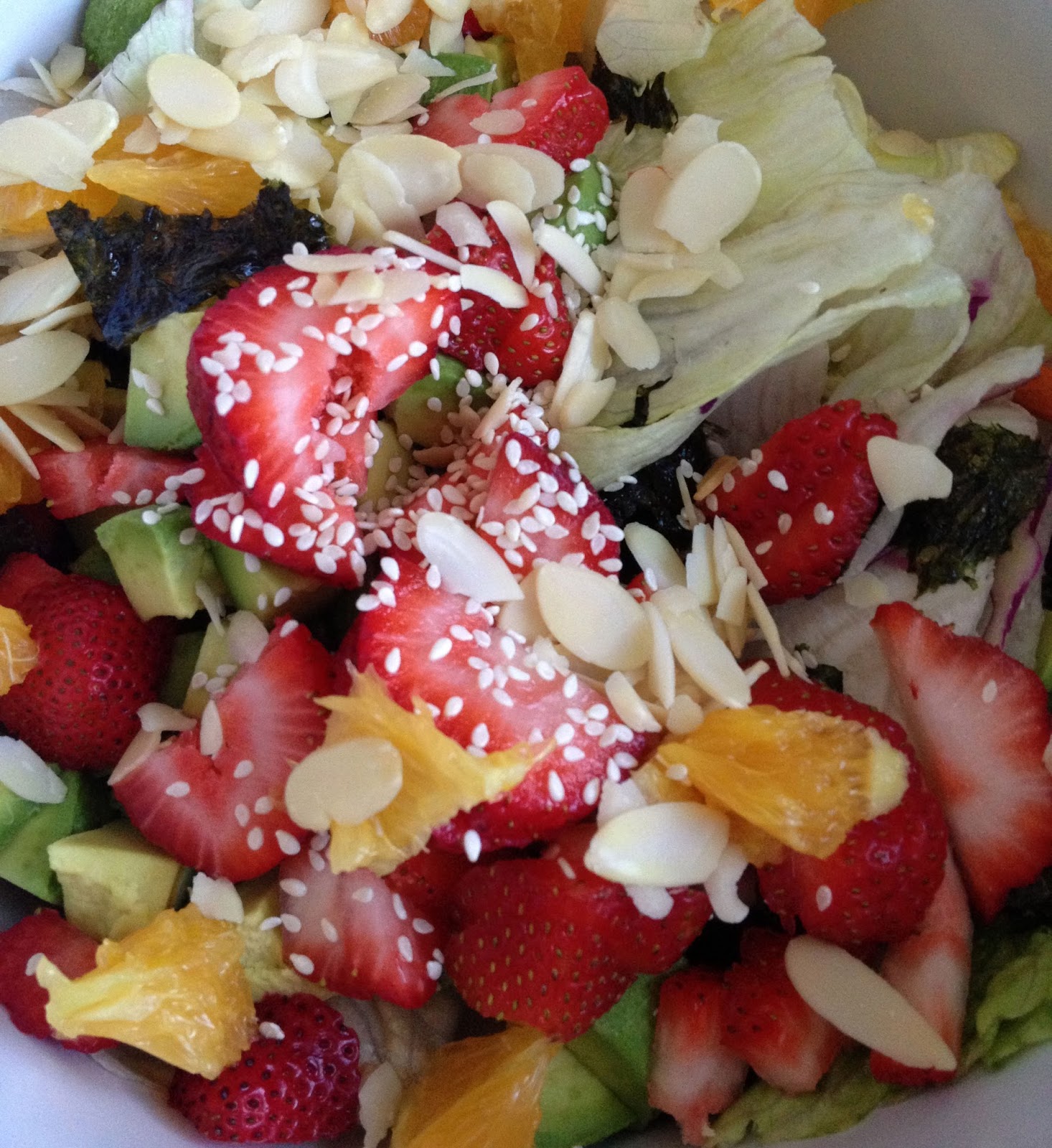 Summer Sushi Salad with Wasabi Dressing Recipe