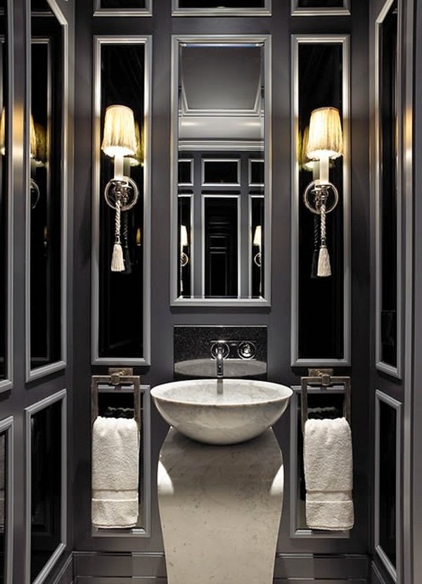 Ideas to decorate the bathroom in black