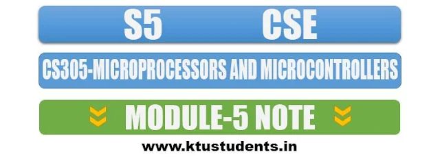 note for cs305 microprocessors and microcontrollers module 5