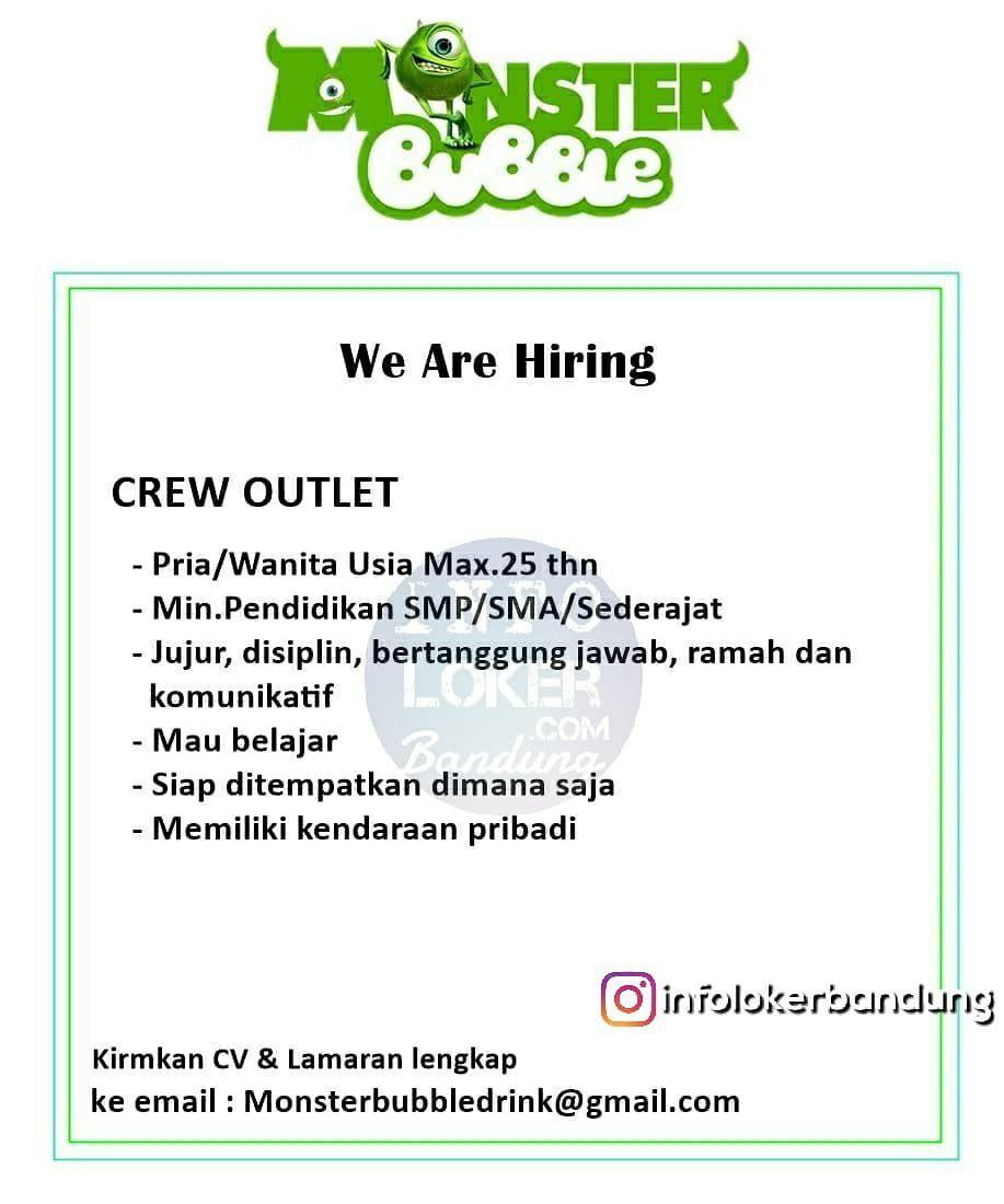 Lowongan Kerja Monster Bubble bandung September 2018 Lowongan Kerja Monster Bubble bandung September 2018
