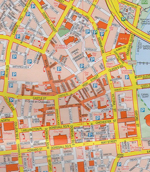 Belfast Map Of Titanic Area