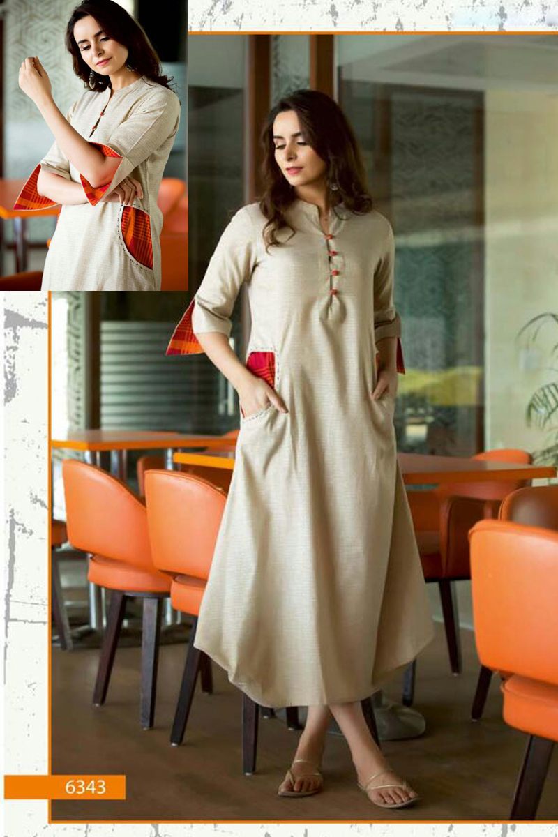 stylish office wear kurtis