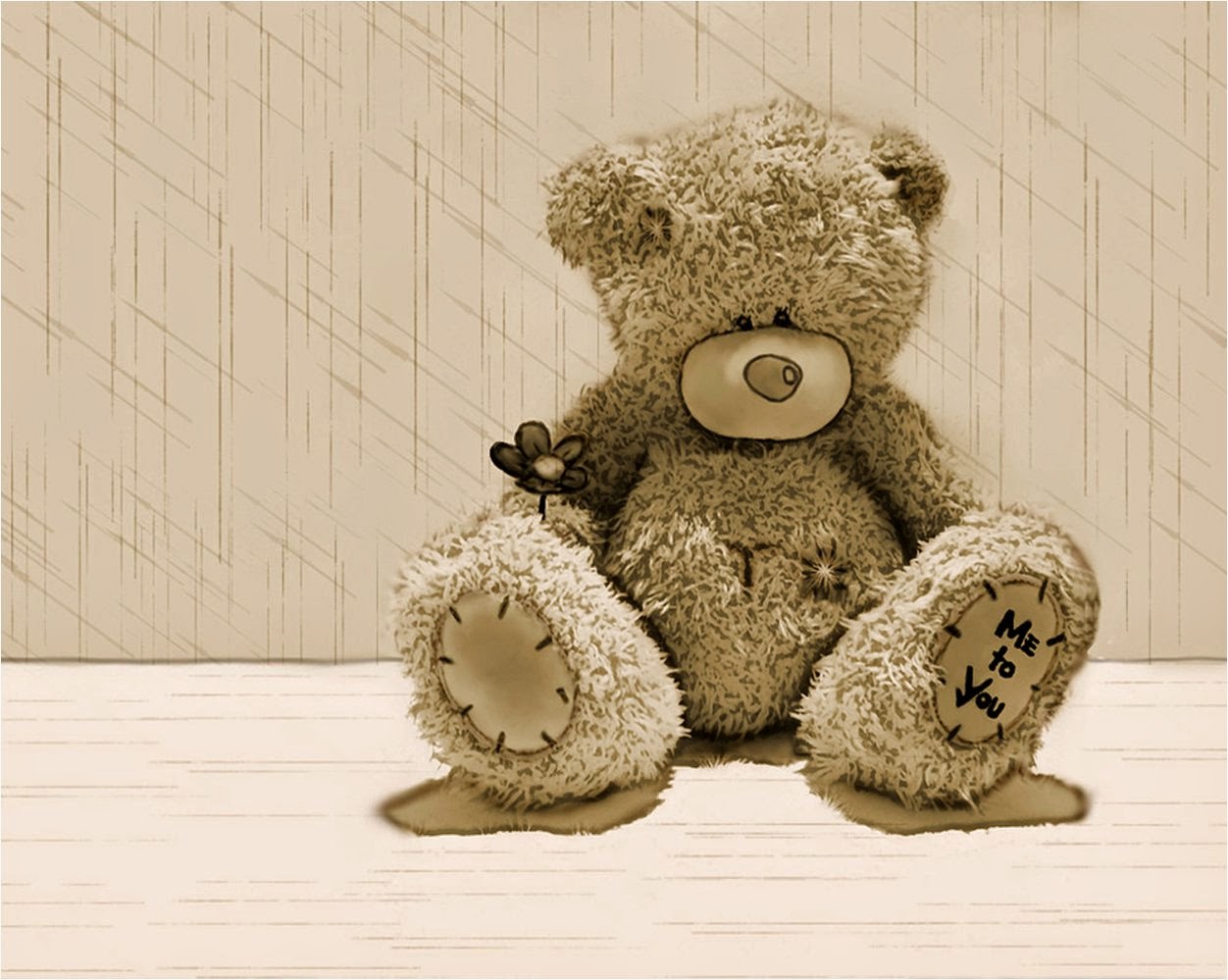 Sad Teddy Bear Wallpaper