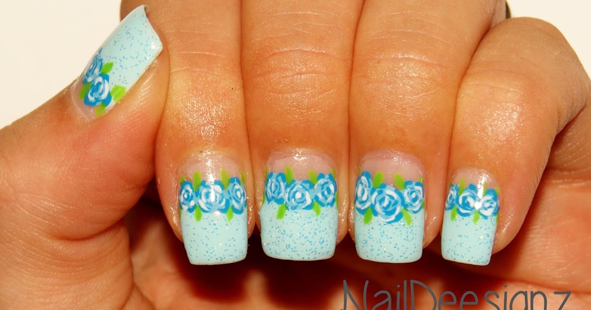 naildeesignz blue rose moon