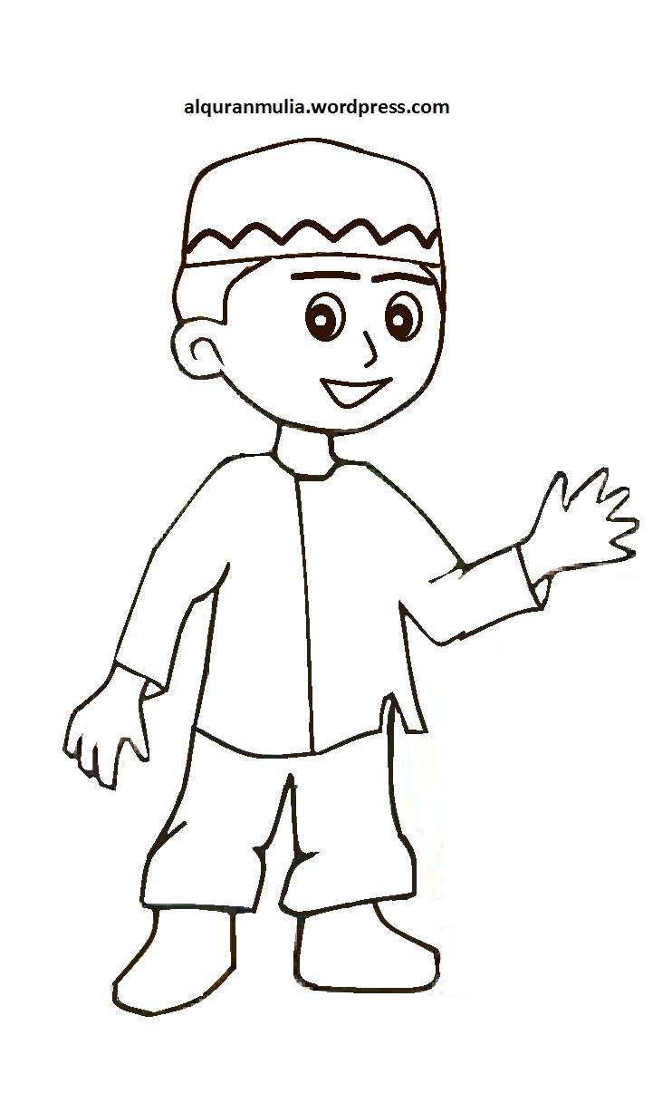 Download 31 Gambar mewarnai anak muslim - Desain Hidupmu