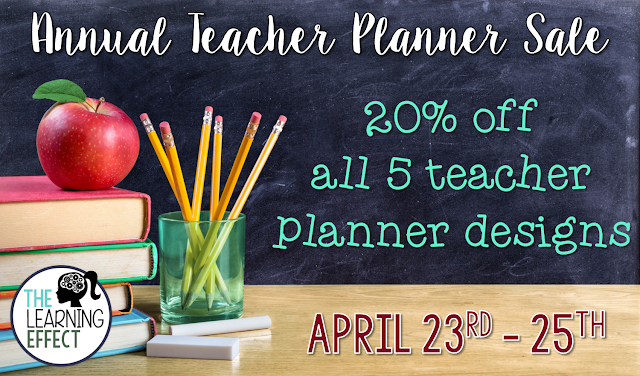 annual teacher planner sale the learning effect