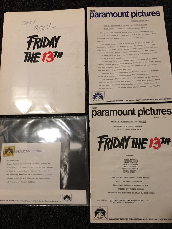 The Friday The 13th 1980 Press Kit