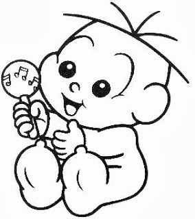 desenho do cebolinha bebe para pintar