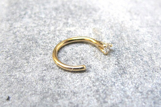 Boucle solo diamant or 18k Sansoeurs