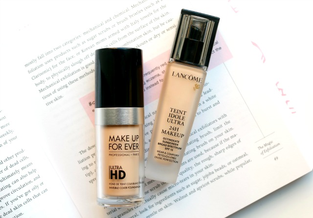 Makeup forever hd foundation vs lancome teint idole ultra