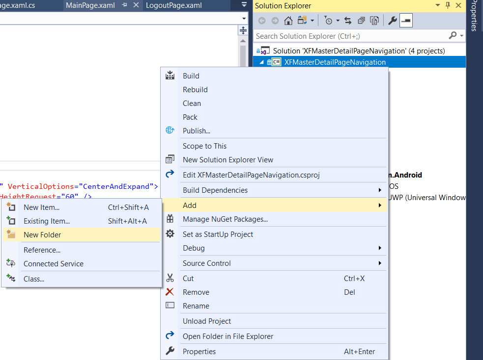 { Xamarin Buddy } Xamarin.Forms (Dynamic)MasterDetailPage
