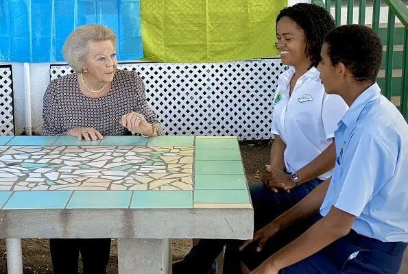 Princess Beatrix made a visit to ReforeStatia, a reforestation project on St Eustatius. Princess visited the King Foundation