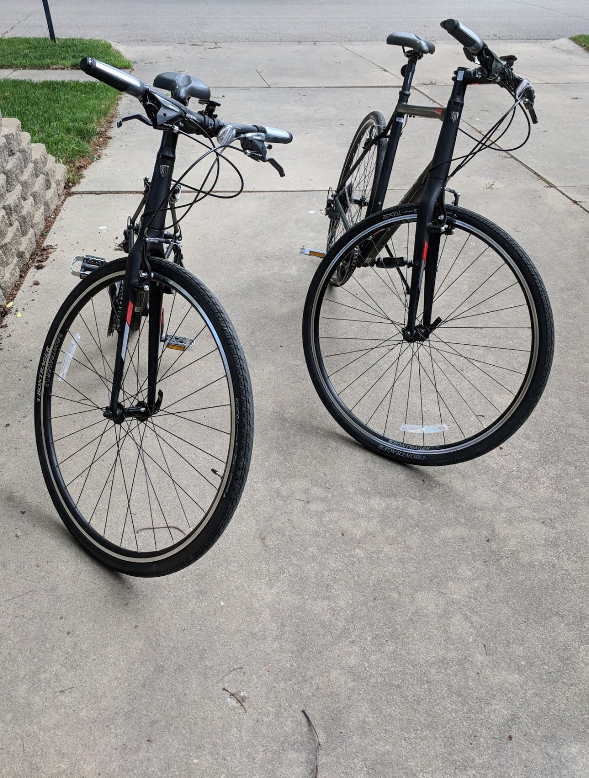 bike bicycle trek hybrid fx3 matte black