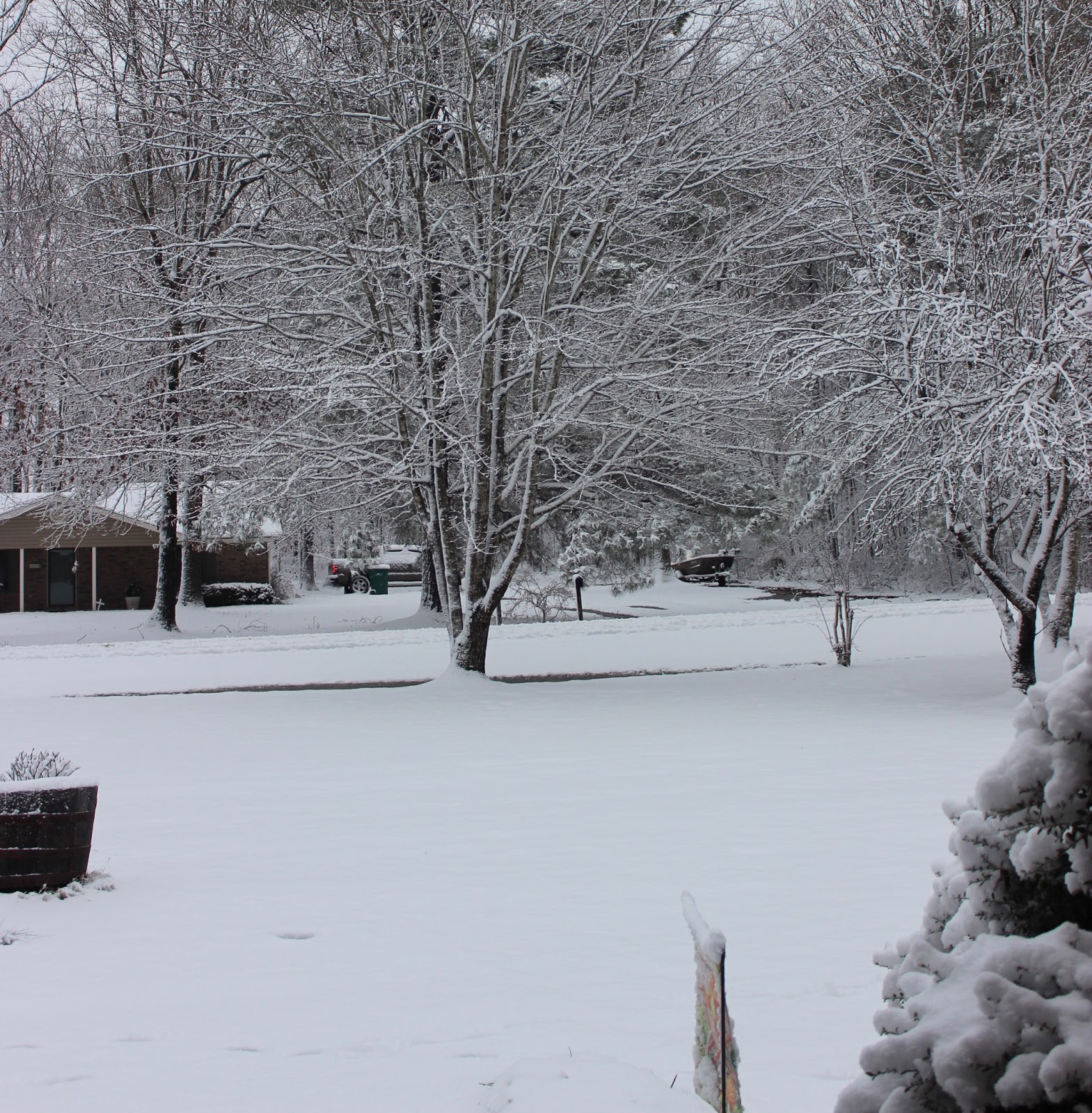 On the Road again... Snow in Arkansas