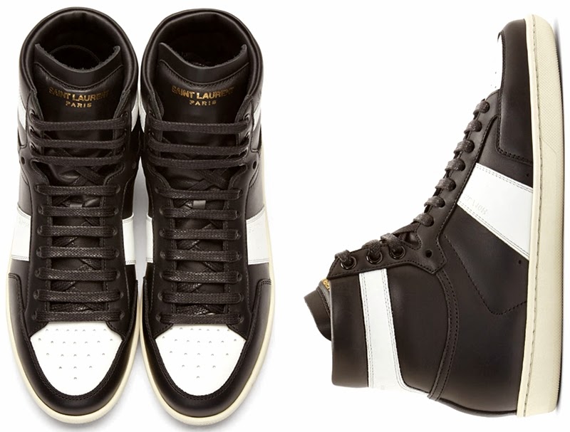 saint laurent women's high top sneakers