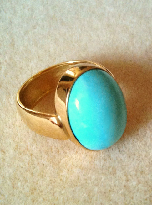 Laura De Nigris: Turquoise Ring