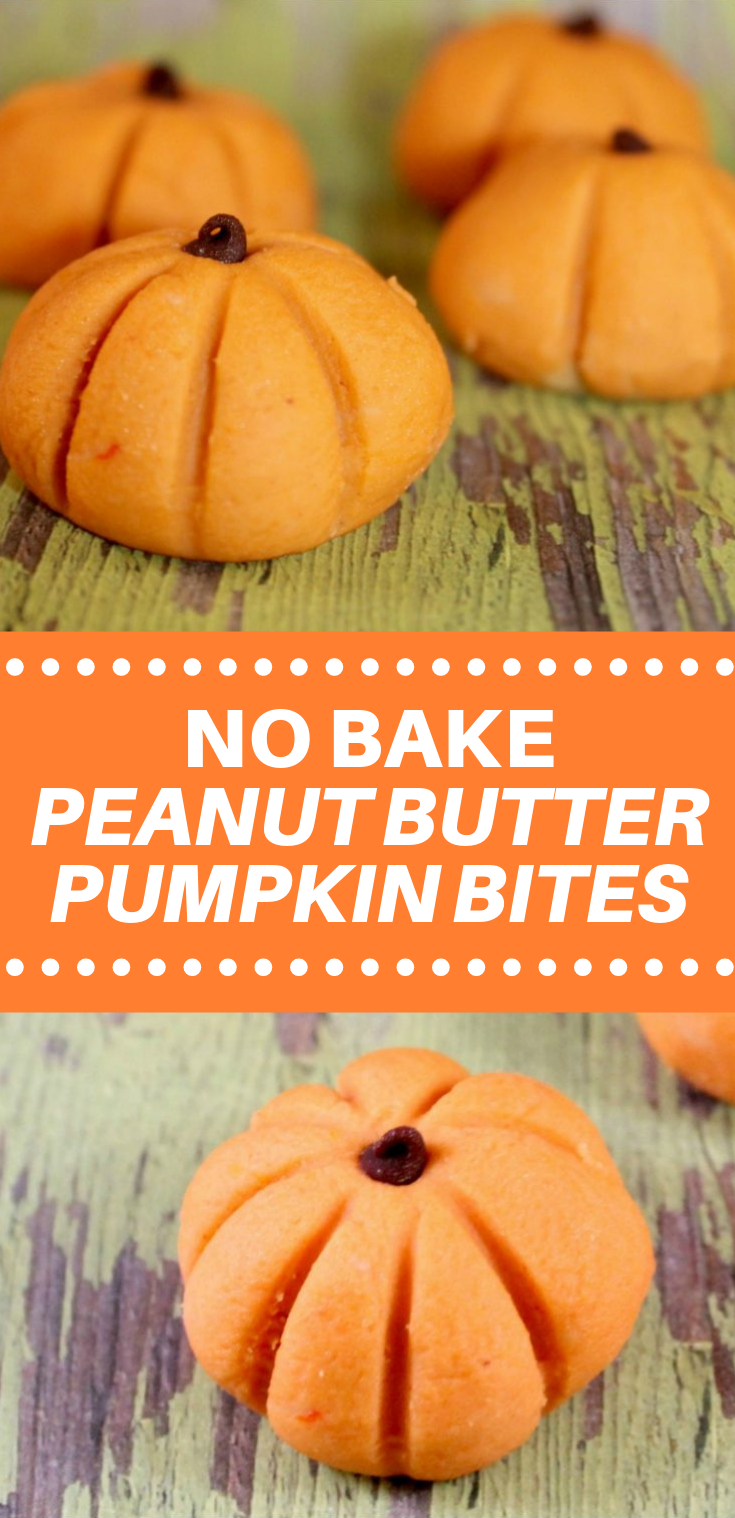 Easy Halloween Recipe: No Bake Peanut Butter Pumpkin Bites #dessert #party Easy Halloween Recipe: No Bake Peanut Butter Pumpkin Bites #dessert #party