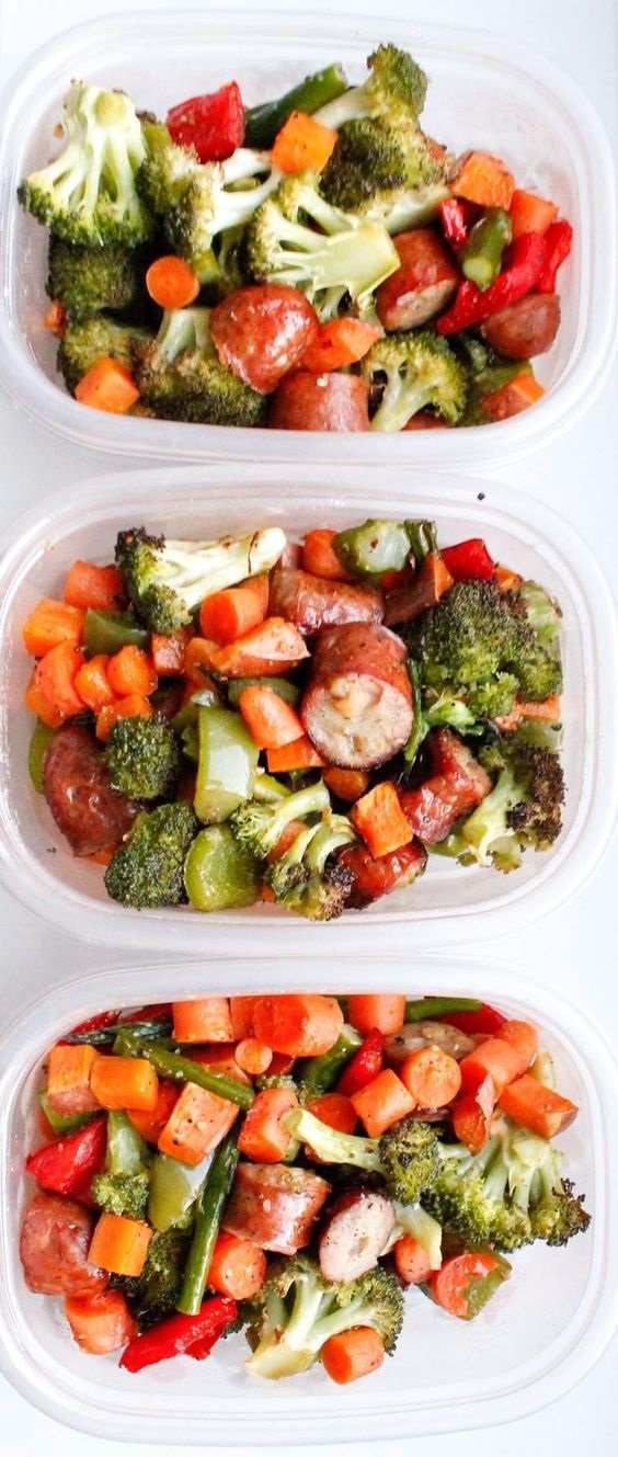One Pan Sausage And Vegetables