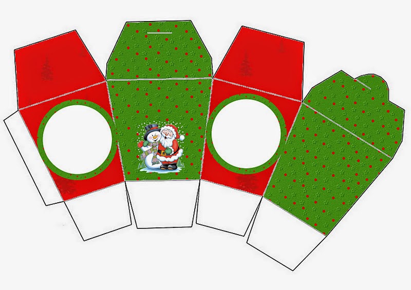 Baú da Web: Caixinhas de Natal para imprimir e montar