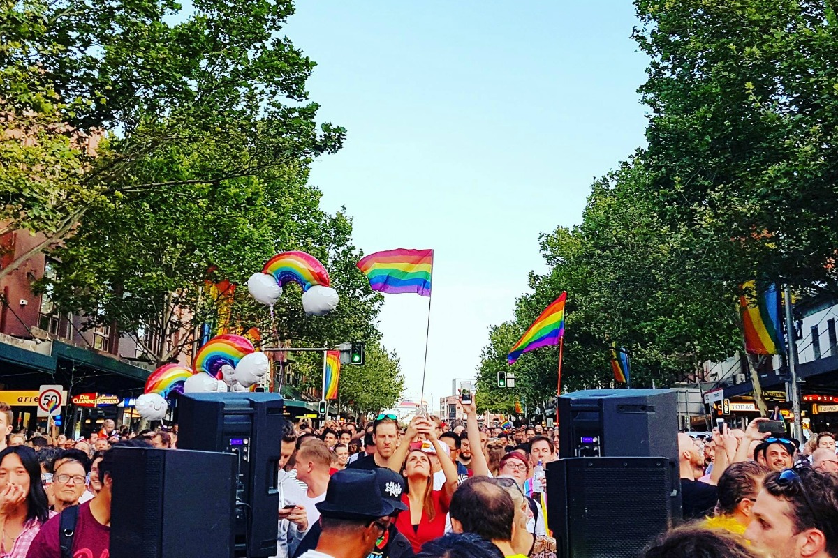 Celebrating The Marriage Equality Vote in Sydney Australia