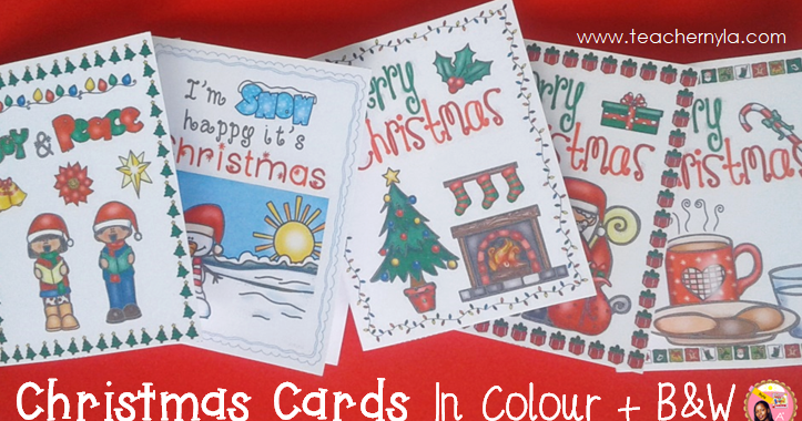 Nyla's Crafty Teaching: Printable Christmas Cards