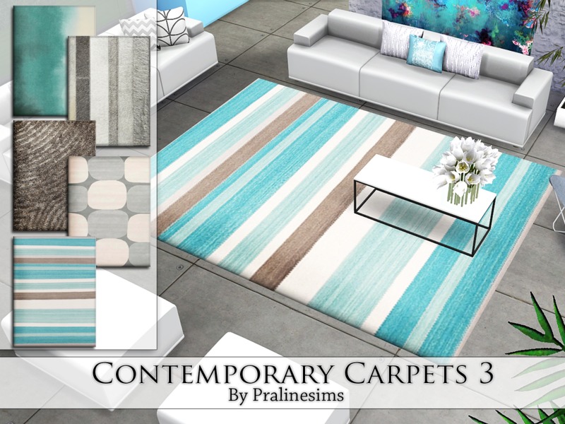 Sims 4 CC's The Best Rugs by Pralinesims