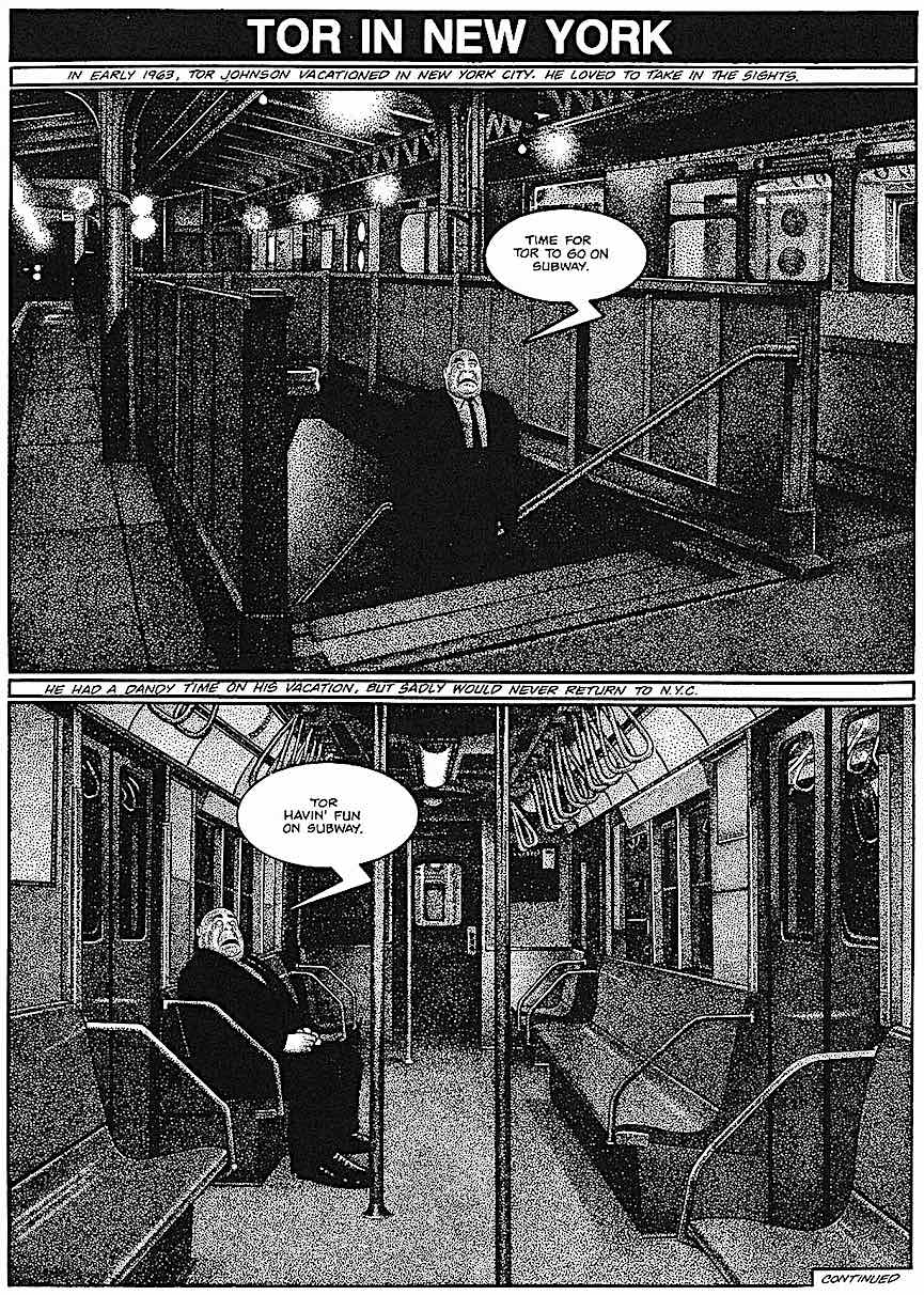 Drew Friedman a Drew Friedman comic, Tor in New York