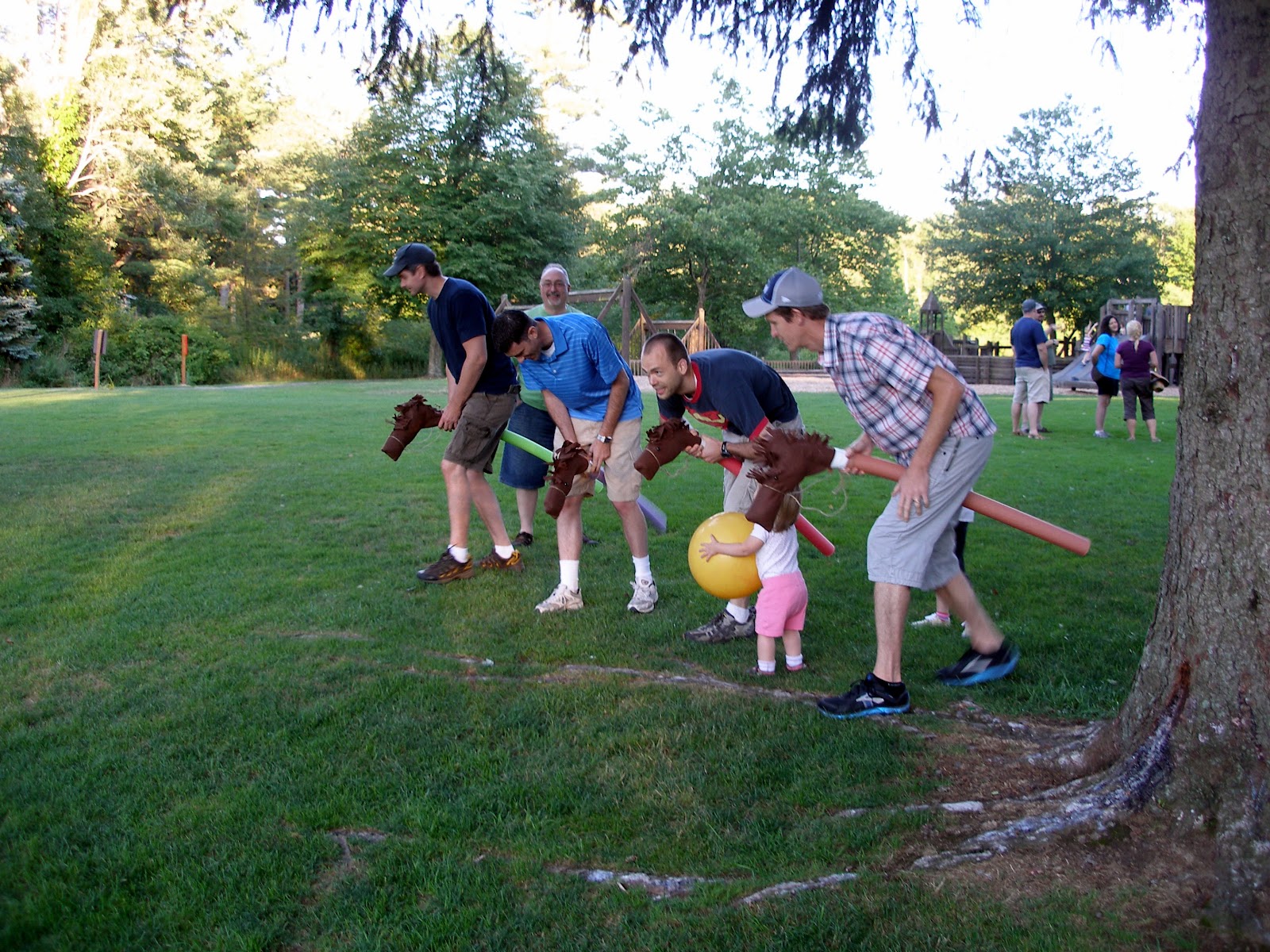 It's all good.: Pool Noodle Stick Horse