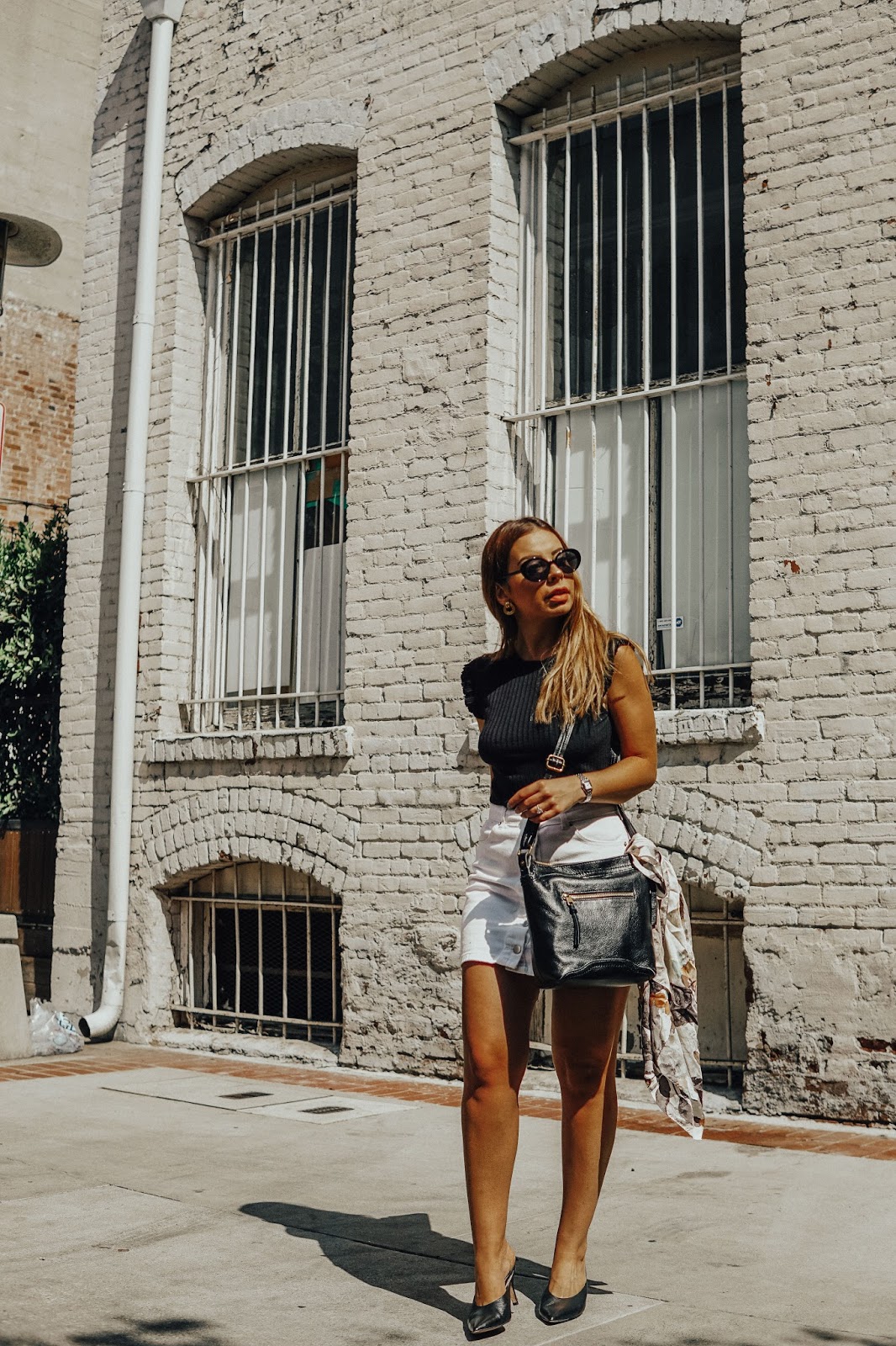 stiletto beats, zappos, mules, winter mules, fall mules, louise et cie, paras dress mules, the sak, black and white outfit, los angeles blogger,