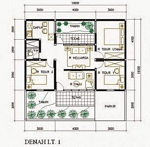 50 Contoh Gambar Denah Rumah Minimalis Terbaru 2022 