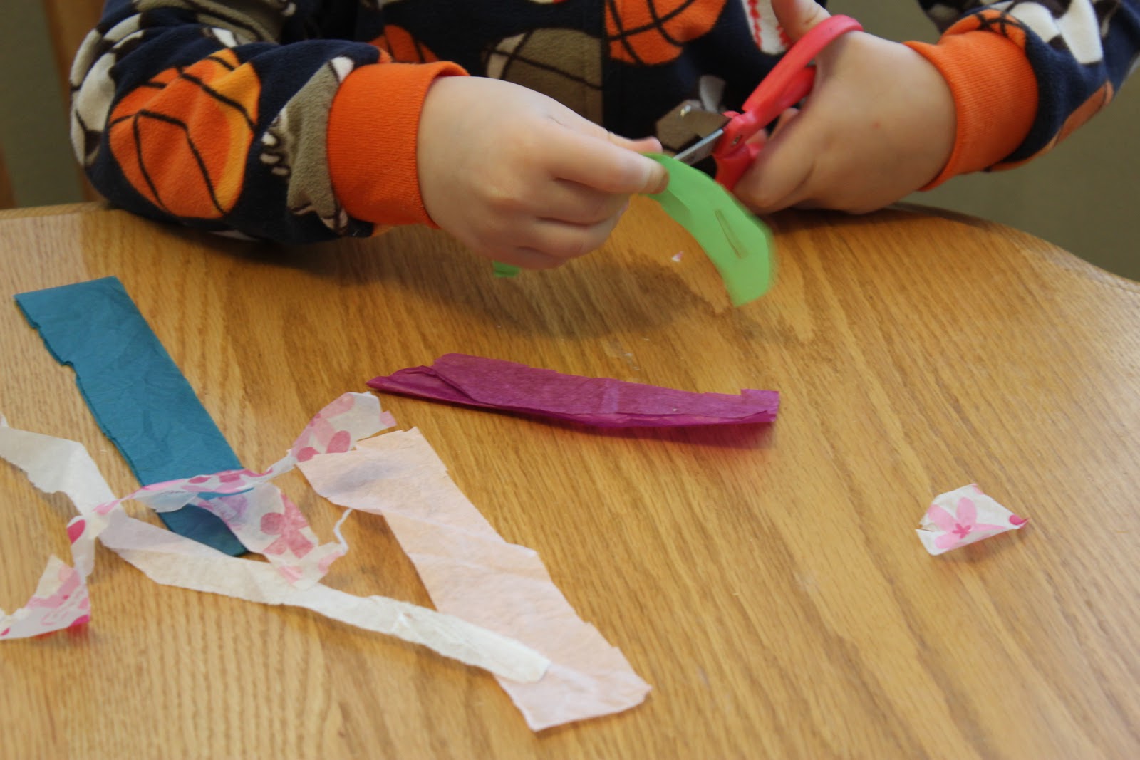 Toddler Approved!: Tissue Paper Mitten Sun Catcher