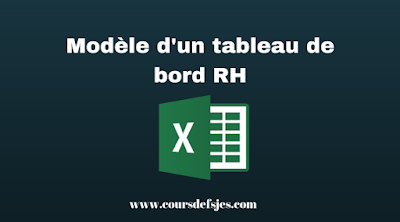 Modèle d'un tableau de bord RH excel