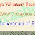TS Vidya Volunteers vvs honorarium salary Rs 12,000/ in 2017-18
