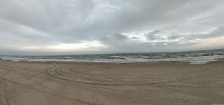beach panorama panorama view of sandy beach and waves