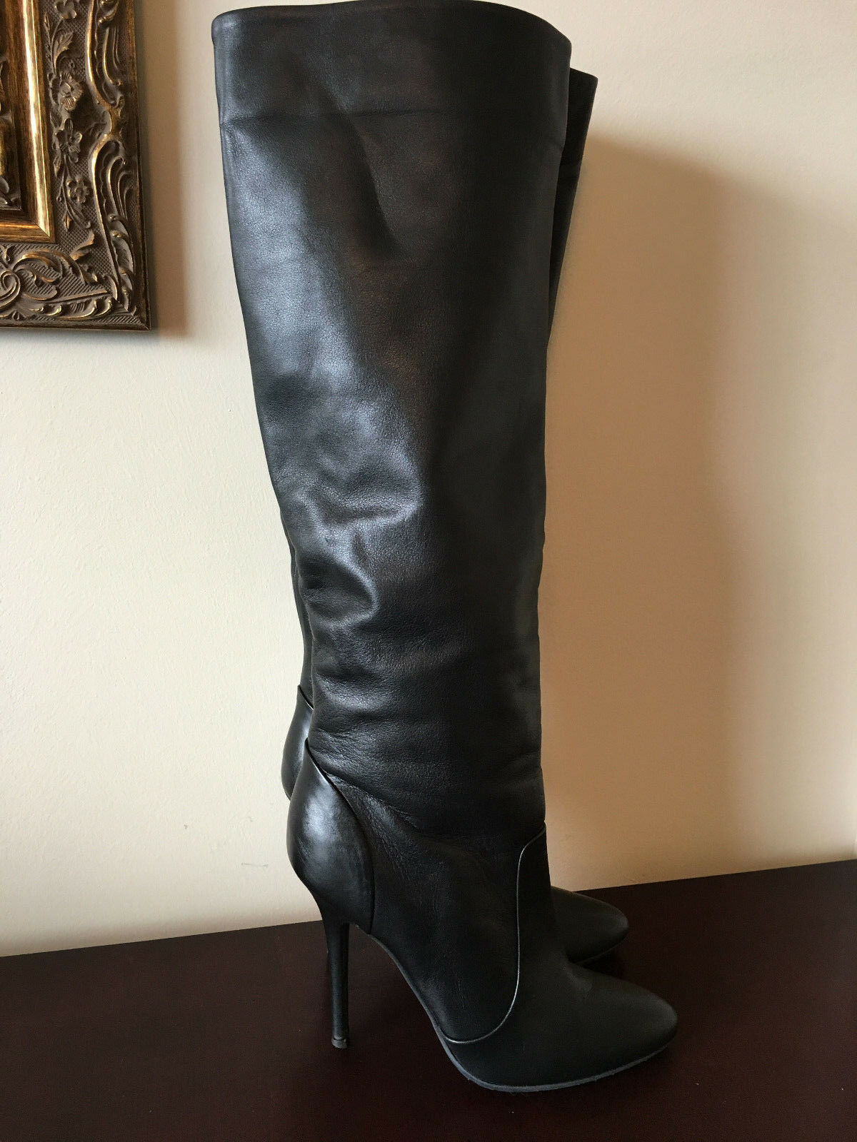 eBay Leather: A deal on Giuseppe Zanotti dress boots with sexy stiletto ...
