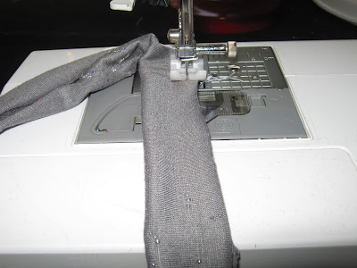 Sparkle Grey Knit Cap Sleeve T-shirt www.sewplus.blogspot.com