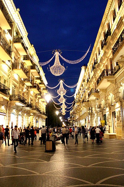 Nizami Street is one of the architectural and historic areas in Baku