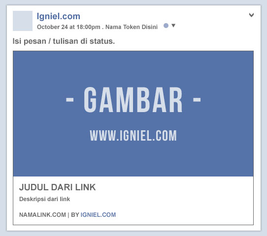 Cara Manipulasi URL / Link yang Dibagikan di Facebook - igniel.com Cara Manipulasi URL / Link yang Dibagikan di Facebook - igniel.com